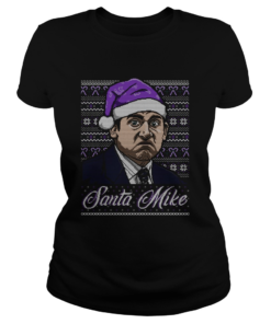 Michael Scott Santa Mike Ugly Christmas  Classic Ladies