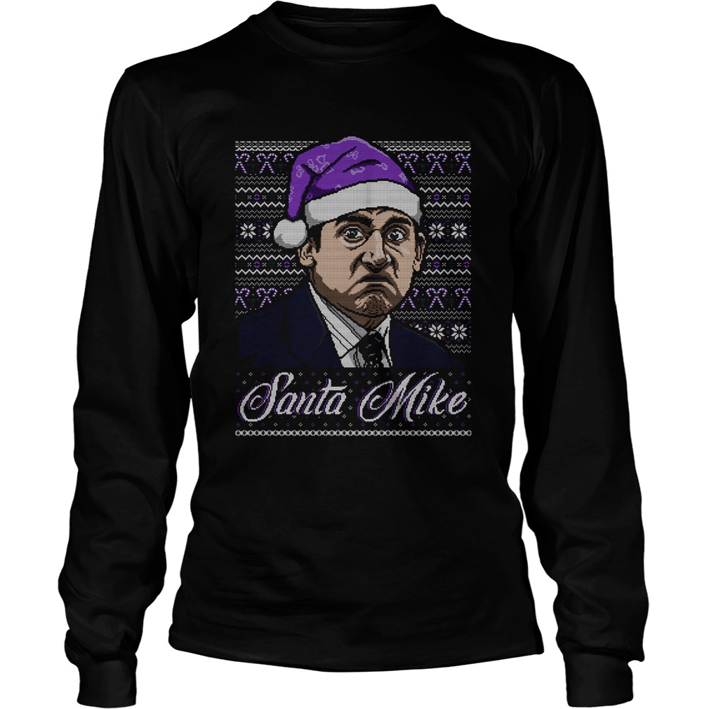 Michael Scott Santa Mike Ugly Christmas LongSleeve