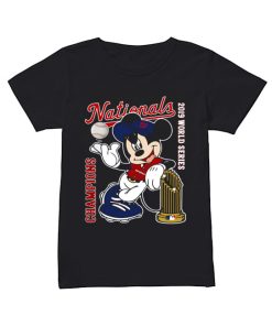 Mickey Mouse Disney Washington Nationals Champions 2019 World Series  Classic Women's T-shirt