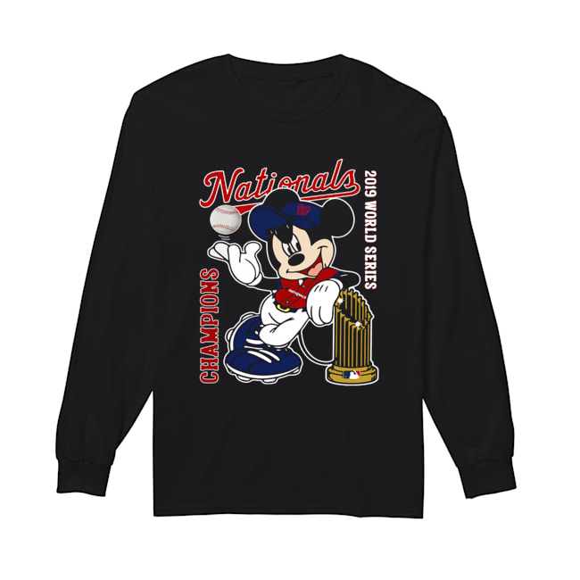 Mickey Mouse Disney Washington Nationals Champions 2019 World Series Long Sleeved T-shirt 