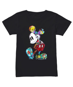 Mickey Mouse Tattoos Disney All Characters  Classic Women's T-shirt