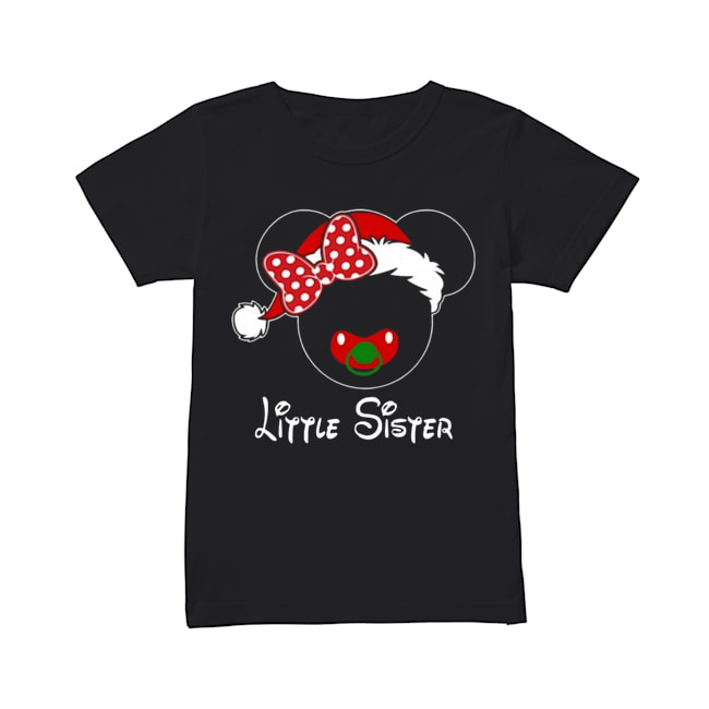 Minnie Santa Claus Little Sister Family Christmas Toddler Classic Women's T-shirt