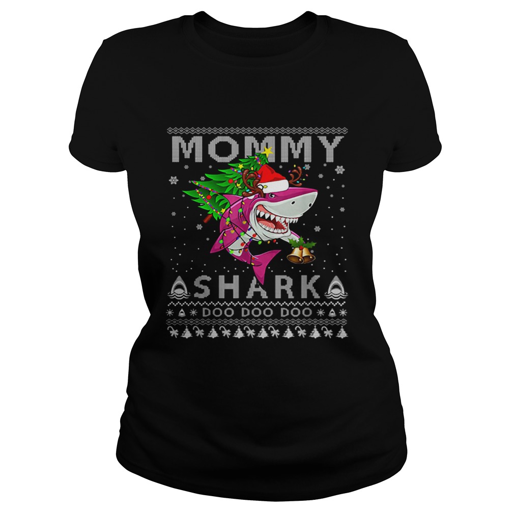Mommy Shark Santa Doo Doo Doo Christmas Ugly Classic Ladies