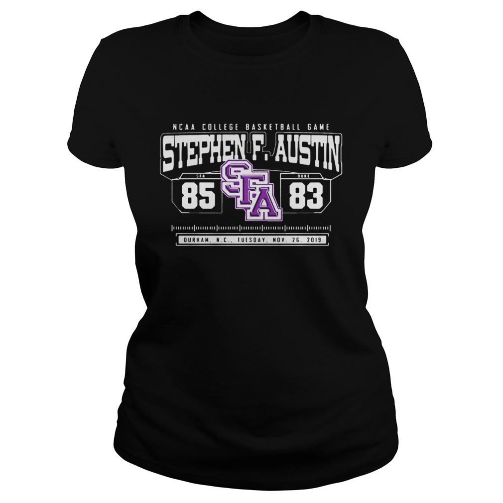 NCAA College Basketball Game SFA Stephen F Austin 85 DUKE 83 Classic Ladies