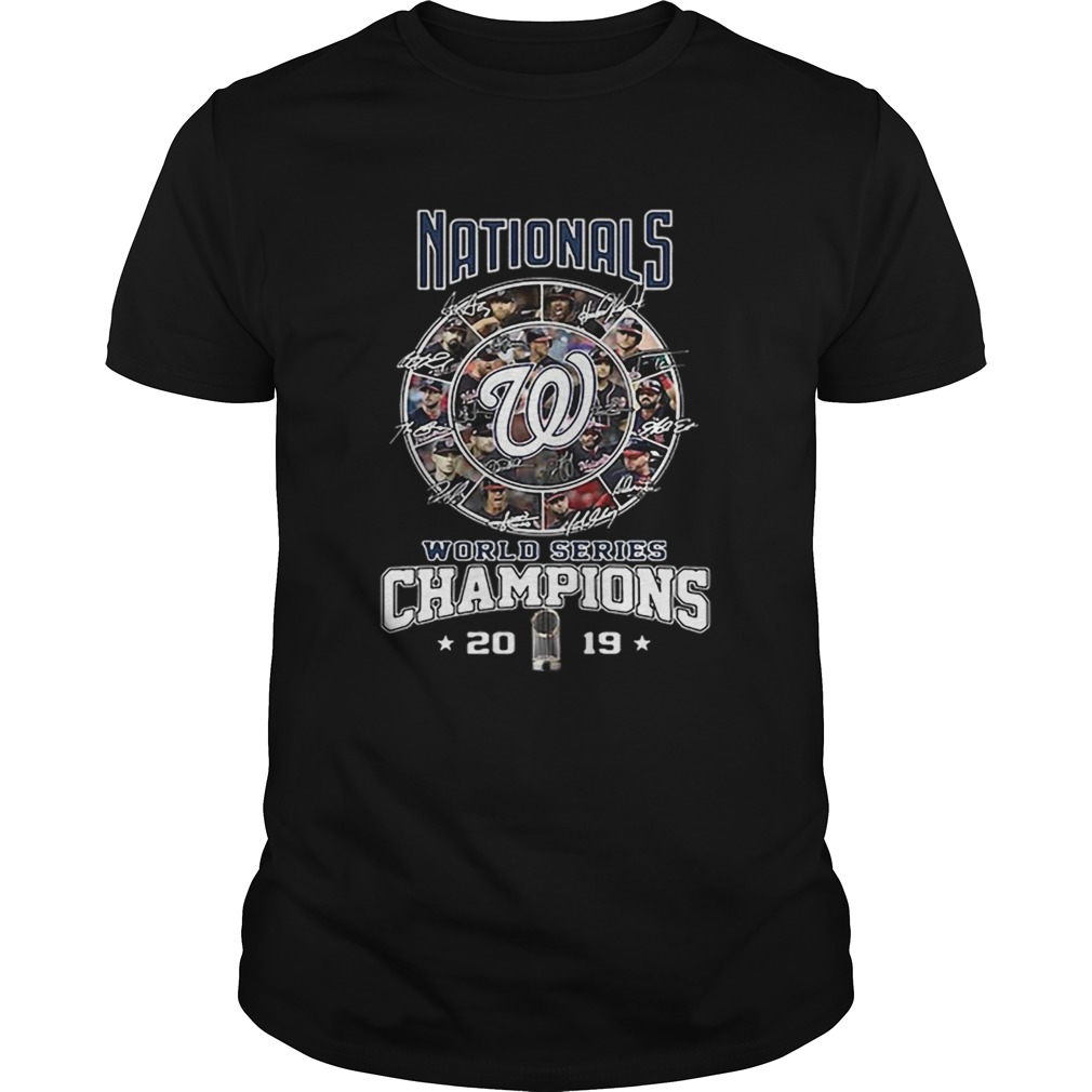 Nationals Signatures World Series Champions 2019 shirt