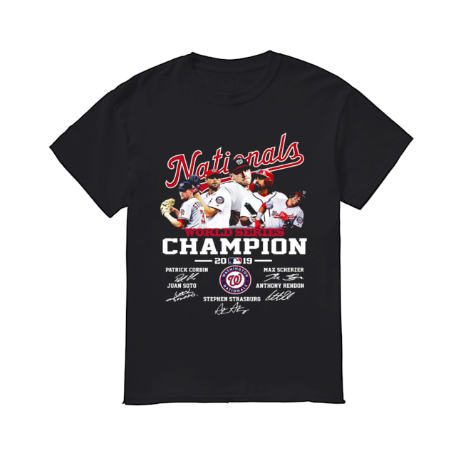 Nationals World Series 2019 Signatures Shirt