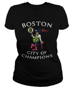 New England Patriots Boston Bruins city of Champions  Classic Ladies