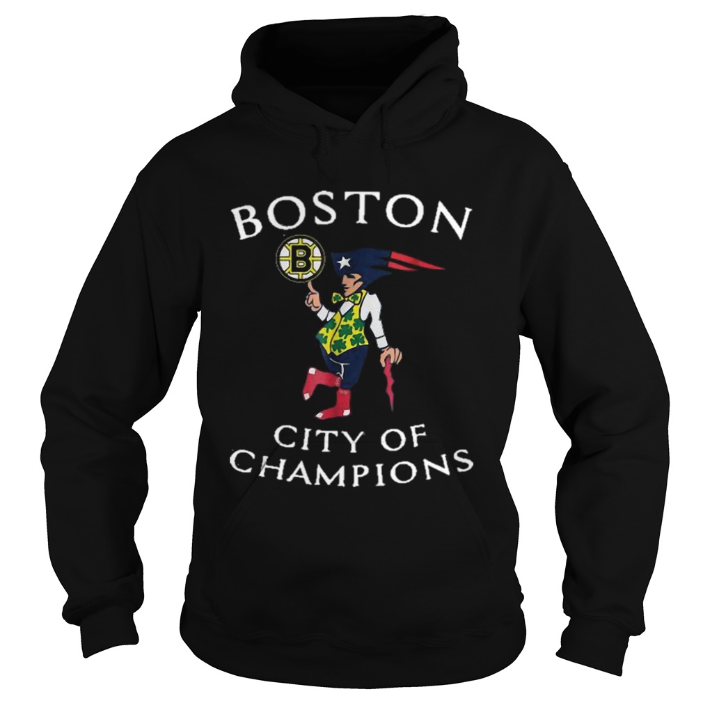 New England Patriots Boston Bruins city of Champions Hoodie