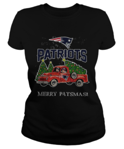 New England Patriots truck merry patsmas Christmas  Classic Ladies