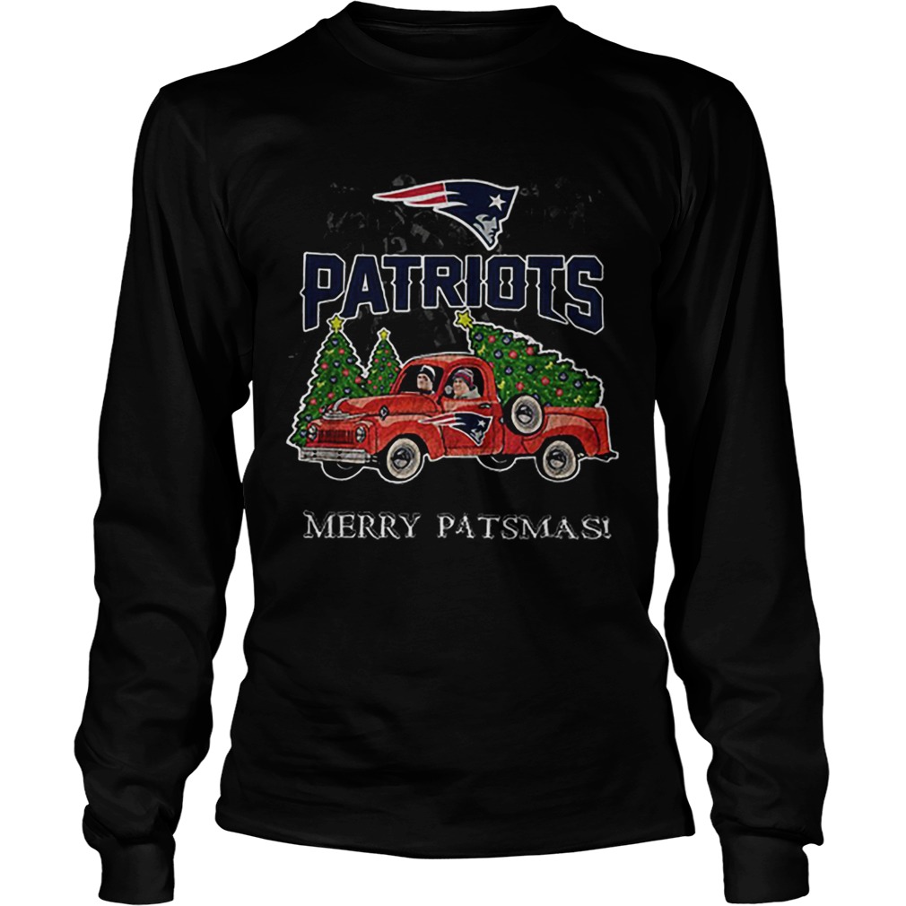 New England Patriots truck merry patsmas Christmas LongSleeve