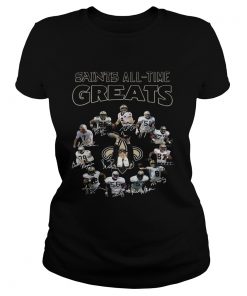 New Orleans Saints All Time Greats Players Signatures  Classic Ladies