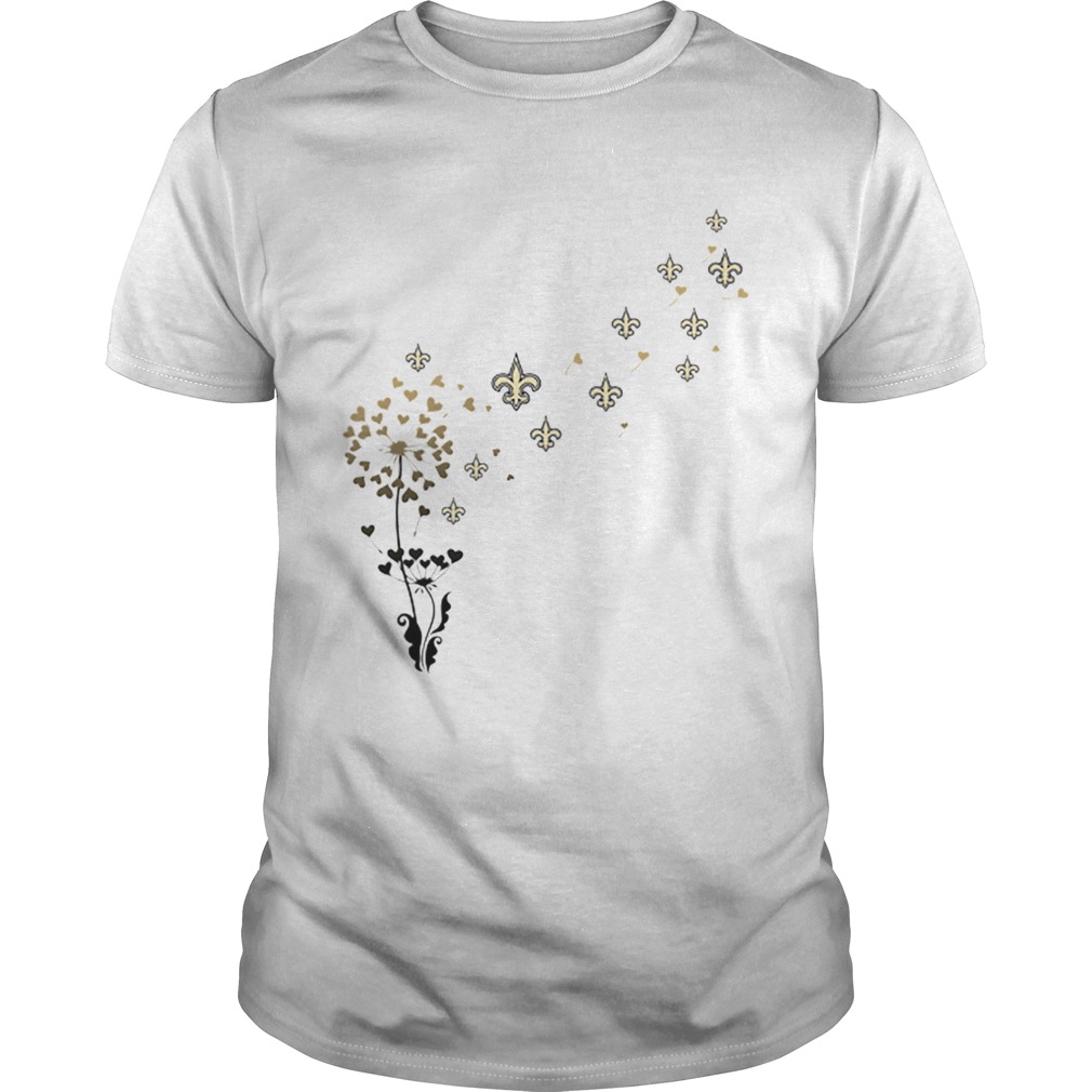New Orleans Saints dandelion flower shirt