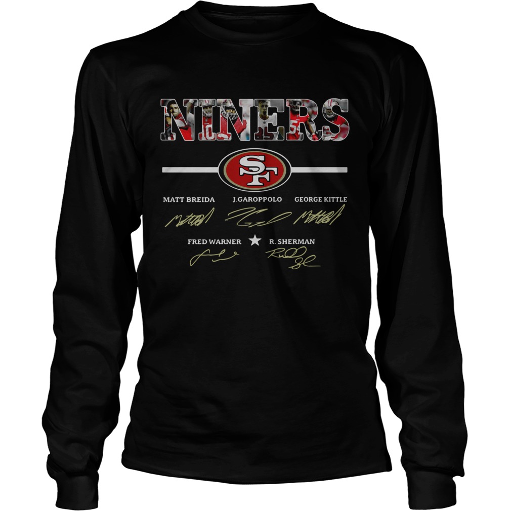 Niners San Francisco 49ers Player Signatures LongSleeve