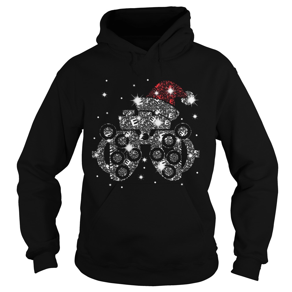 Optometry Bright Santa Diamond Christmas Hoodie