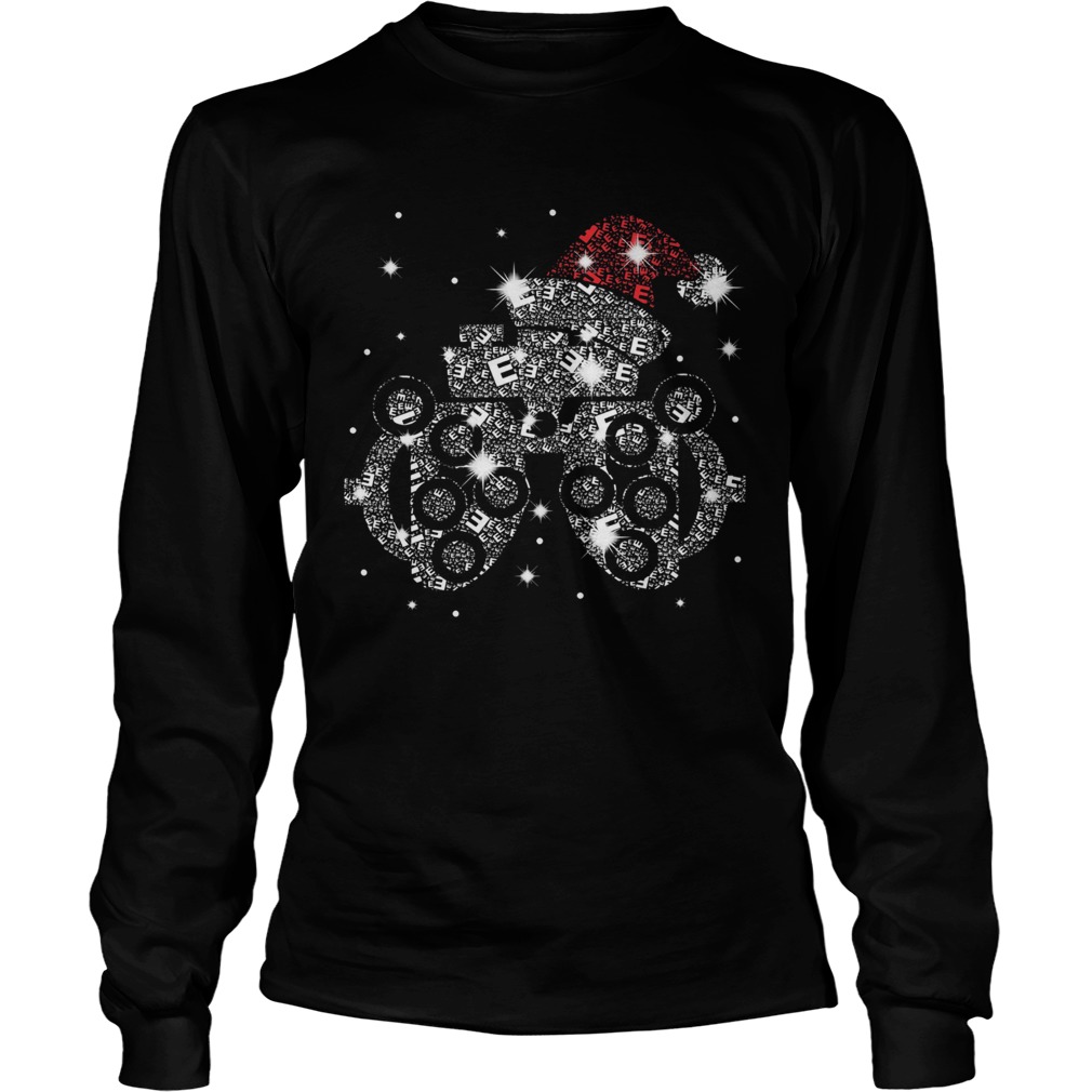 Optometry Bright Santa Diamond Christmas LongSleeve