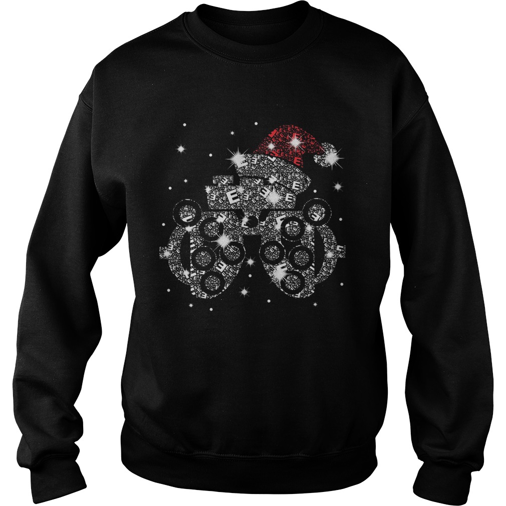 Optometry Bright Santa Diamond Christmas Sweatshirt