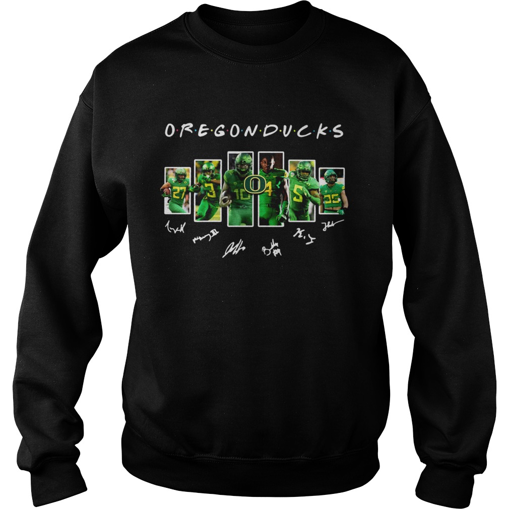 Oregon Ducks football Friends TV show Signatures Sweatshirt