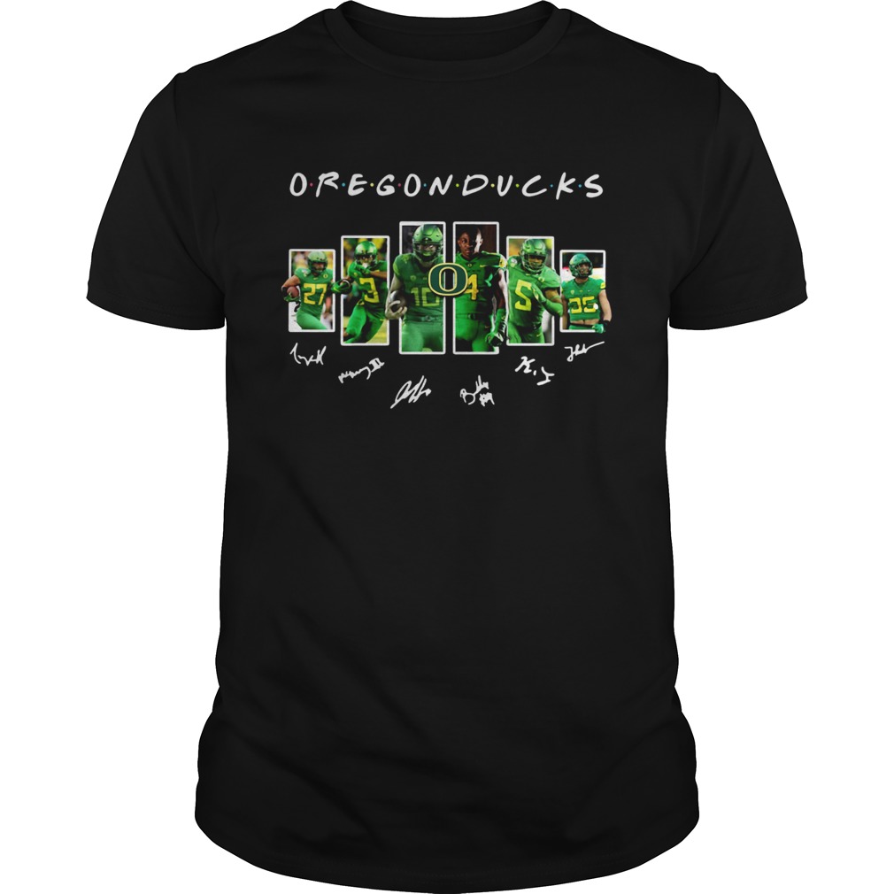 Oregon Ducks football Friends TV show Signatures shirt
