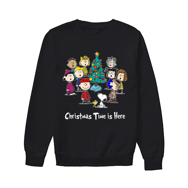 Peanuts Charlie Brown Snoopy Christmas Time is here Unisex Sweatshirt