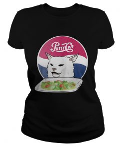Petty Cat yelling woman angry cat meme dinner  Classic Ladies
