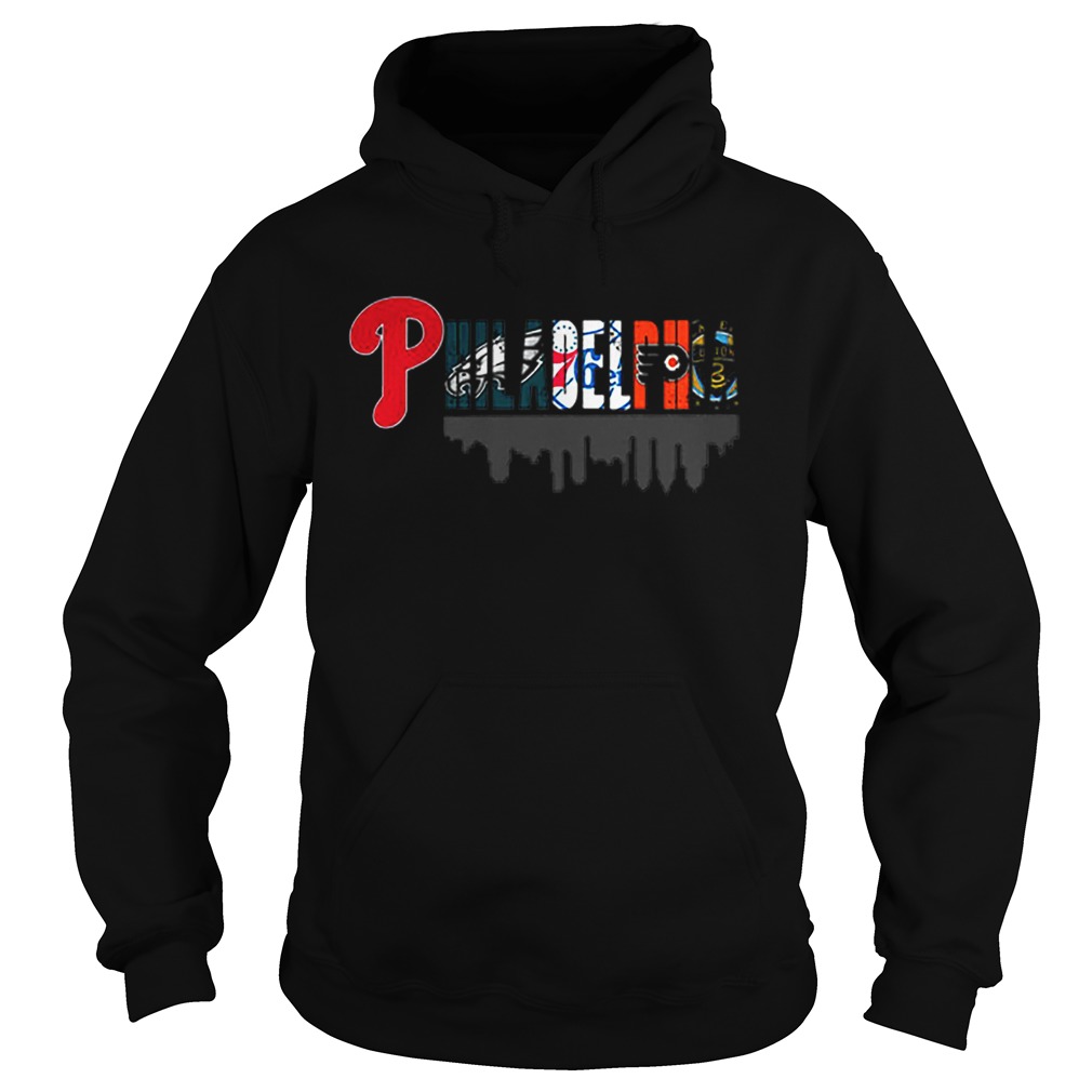 Philadelphia Sports Teams Phillies Eagles 76ers Flyers Hoodie