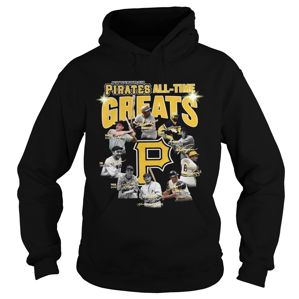Pittsburgh Pirates all time great players signatures Hoodie