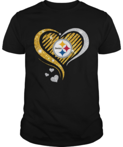 Pittsburgh Steelers Diamond Heart  Unisex