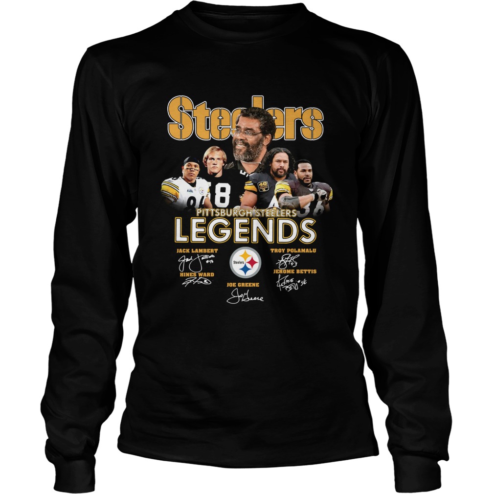 Pittsburgh Steelers Legends team signatures LongSleeve