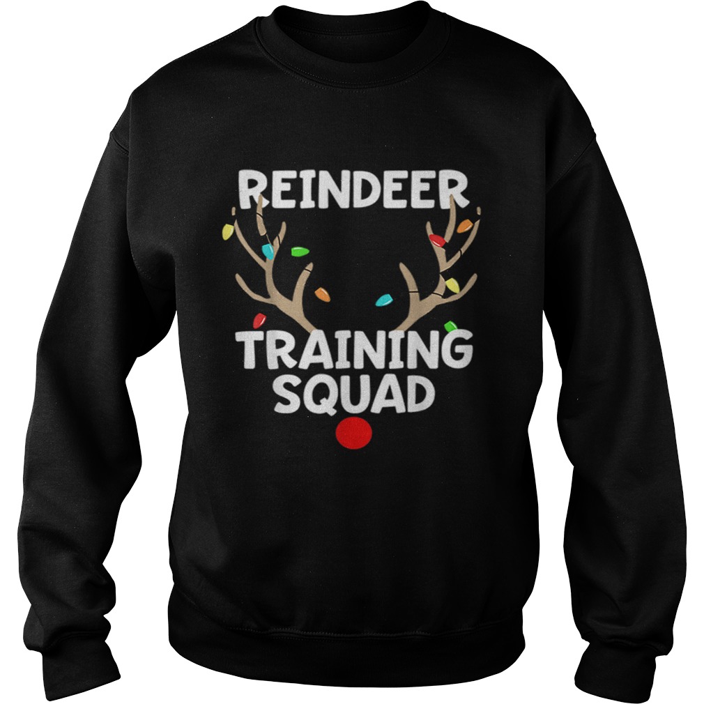 Pretty Christmas Running Reindeer Training Squad Matching 5k Sweatshirt