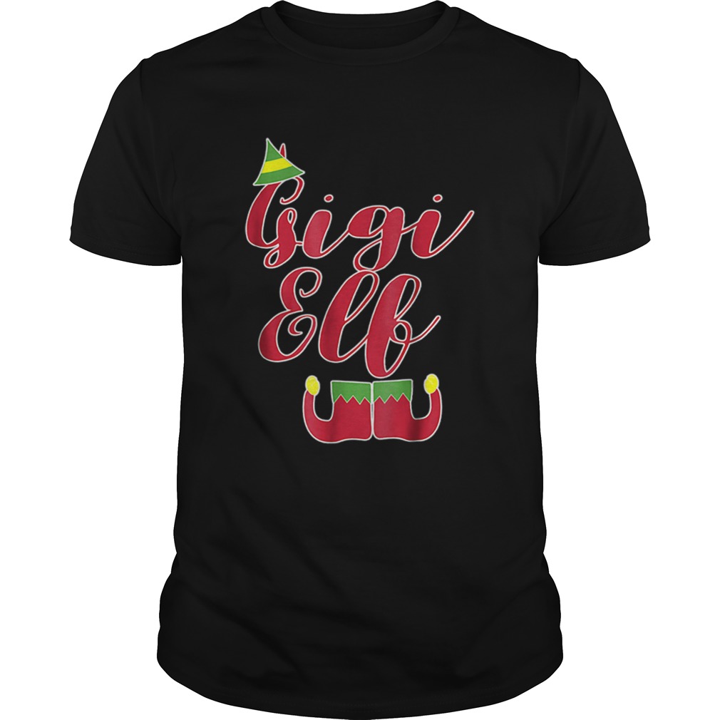 Pretty Gigi Elf Funny Christmas for Grandmothers shirt