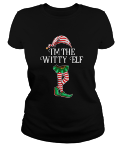 Pretty Im the Witty Elf Christmas Matching Family Group Gift  Classic Ladies