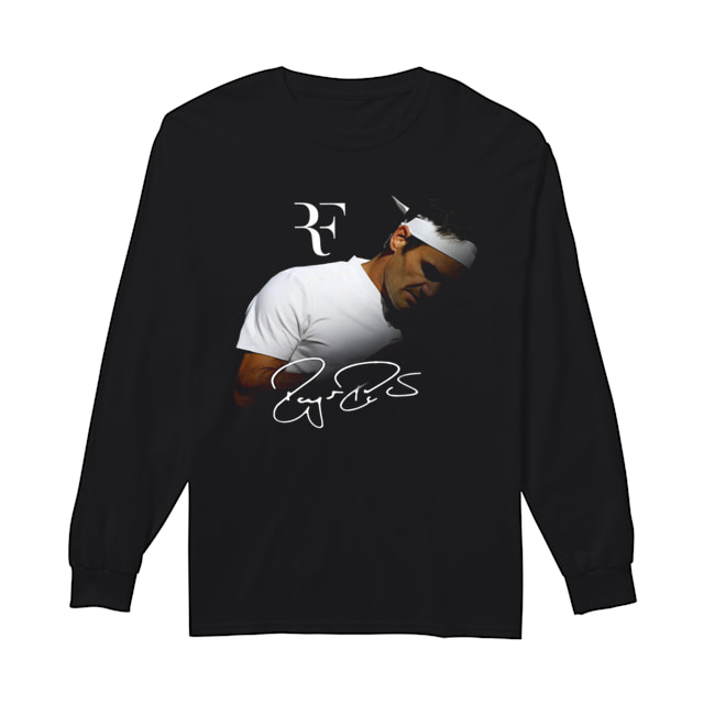 Rf Roger Federer Signed Shirt Long Sleeved T-shirt