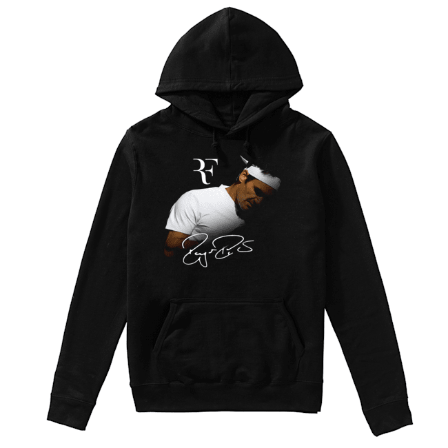 Rf Roger Federer Signed Shirt Unisex Hoodie