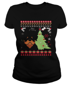 Rottweiler Ugly Christmas  Classic Ladies
