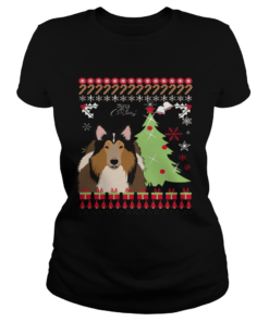 Rough collie Ugly Christmas  Classic Ladies