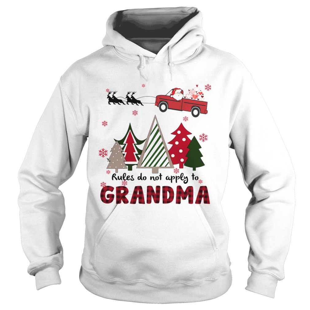 Rules Do Not Apply To Grandma Funny Christmas Hoodie