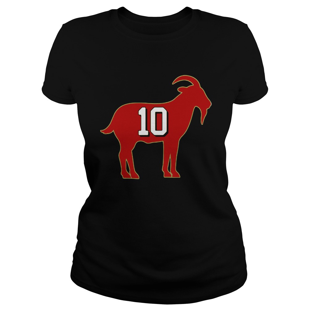 San Francisco 49ers Jimmy Garoppolo 10 Goat Classic Ladies