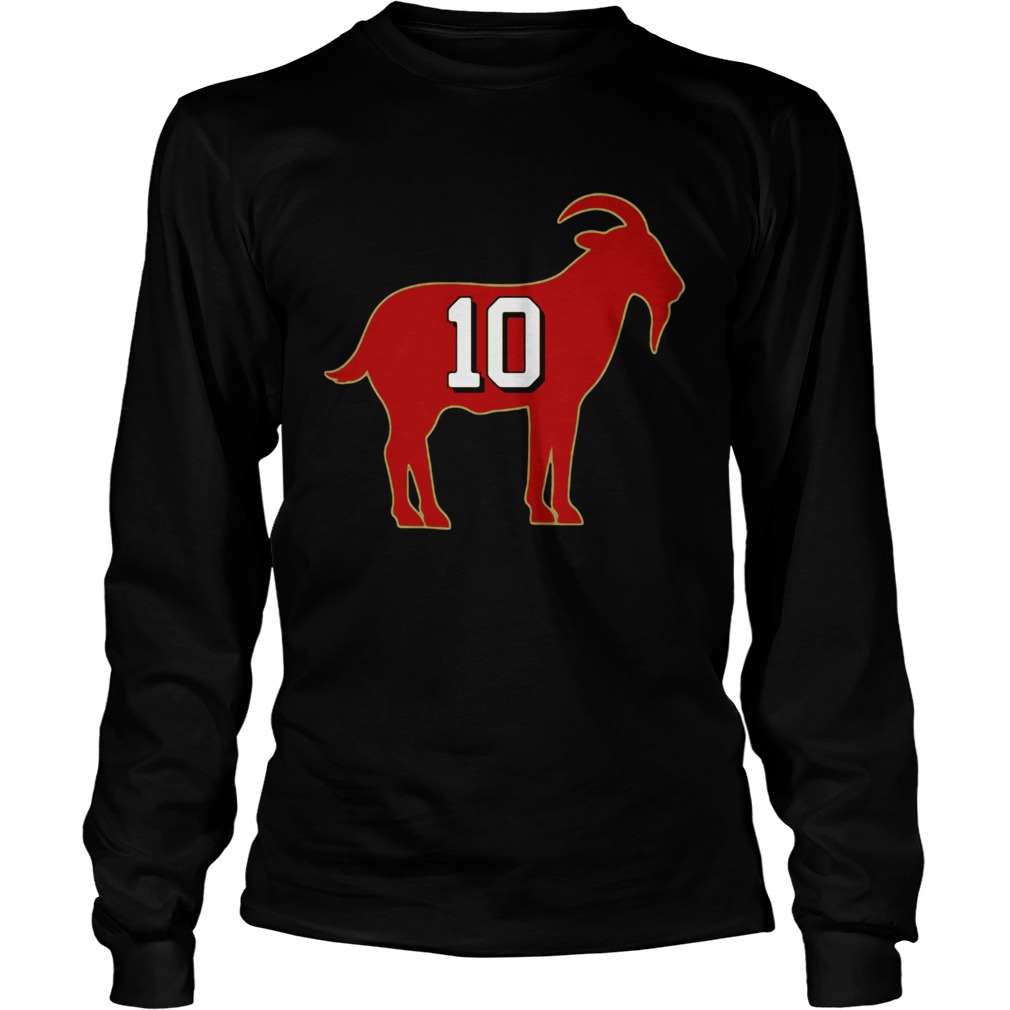 San Francisco 49ers Jimmy Garoppolo 10 Goat LongSleeve