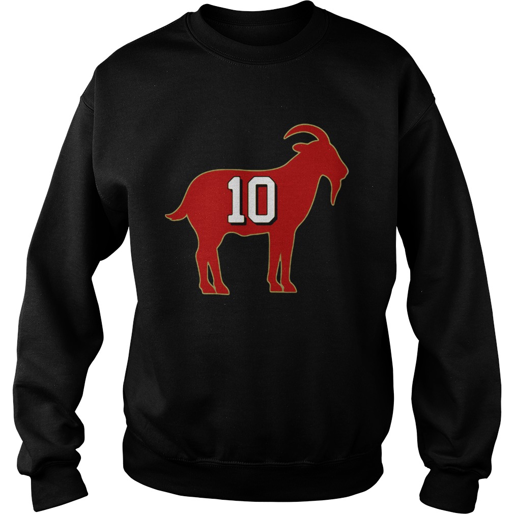 San Francisco 49ers Jimmy Garoppolo 10 Goat Sweatshirt