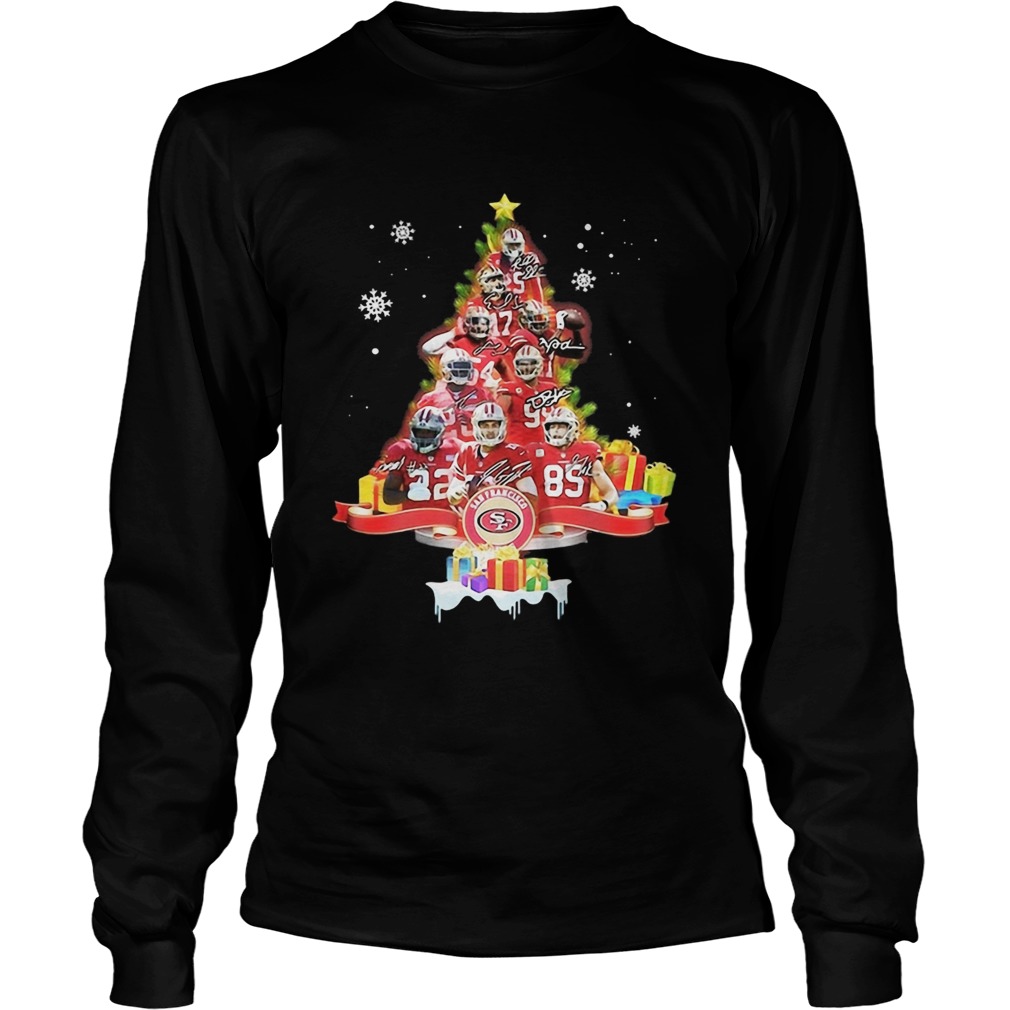 San Francisco 49ers Signatures Christmas Tree LongSleeve