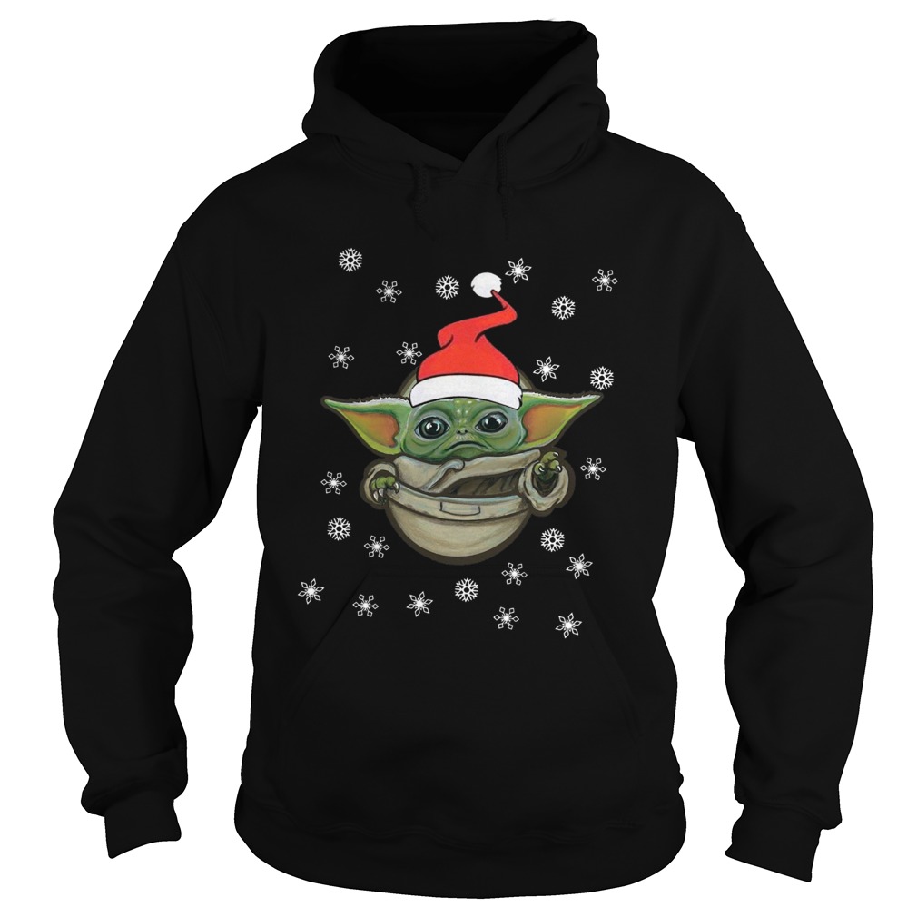 Santa Baby Yoda Snow Christmas Hoodie