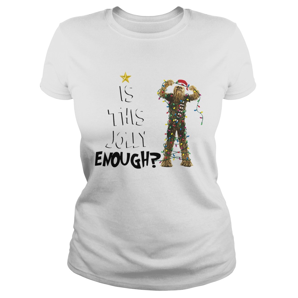 Santa Chewbacca is this jolly enough christmas Classic Ladies