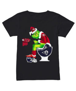 Santa Grinch San Francisco 49ers Los Angeles Rams Seattle Seahawks Arizona Cardinals Toilet  Classic Women's T-shirt