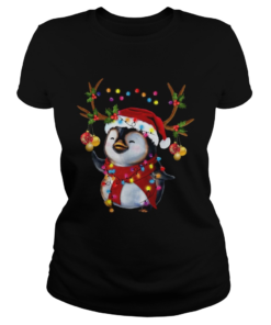Santa Penguin Reindeer christmas light  Classic Ladies