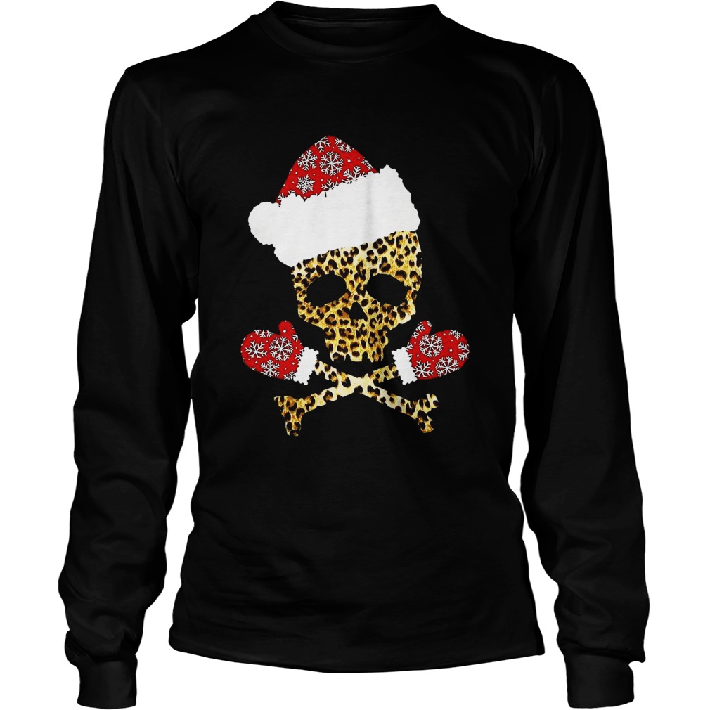 Santa Skull Leopard Christmas LongSleeve