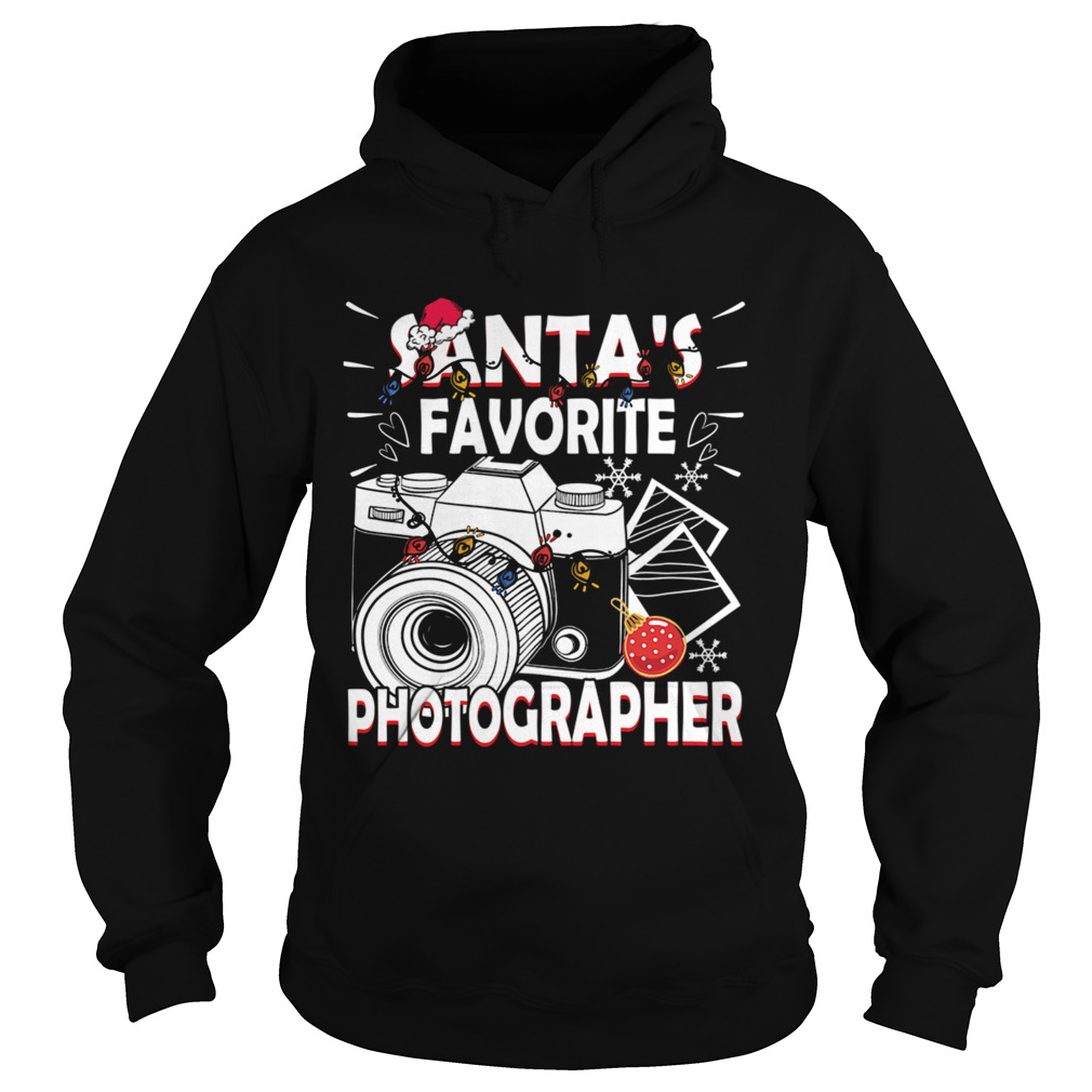 Santas Favorite Photographer Christmas Gift Hoodie