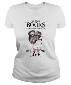 She reads books as one would breathe air to fill up and live  Classic Ladies