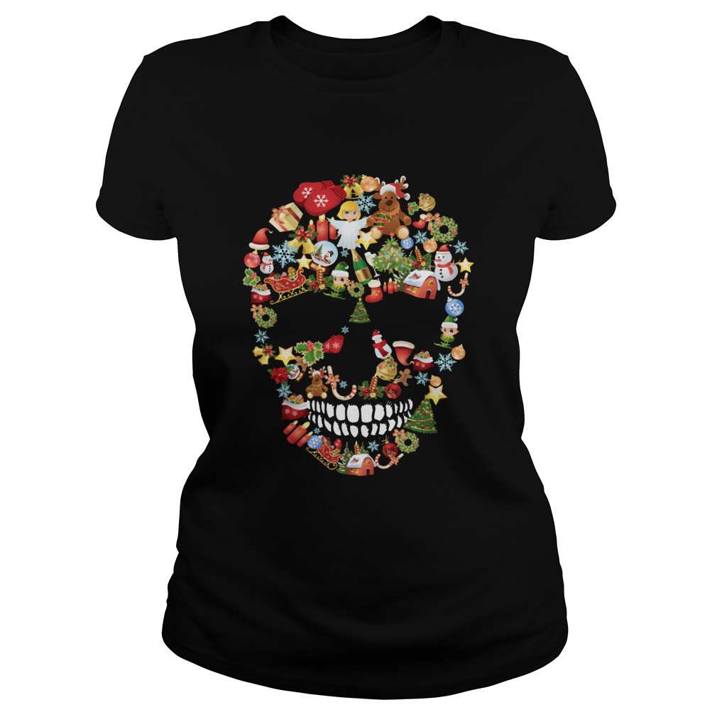 Skull Christmas Decorations Merry Xmas Classic Ladies