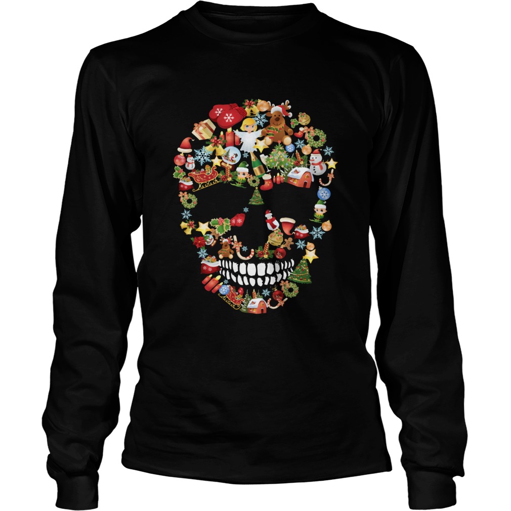 Skull Christmas Decorations Merry Xmas LongSleeve