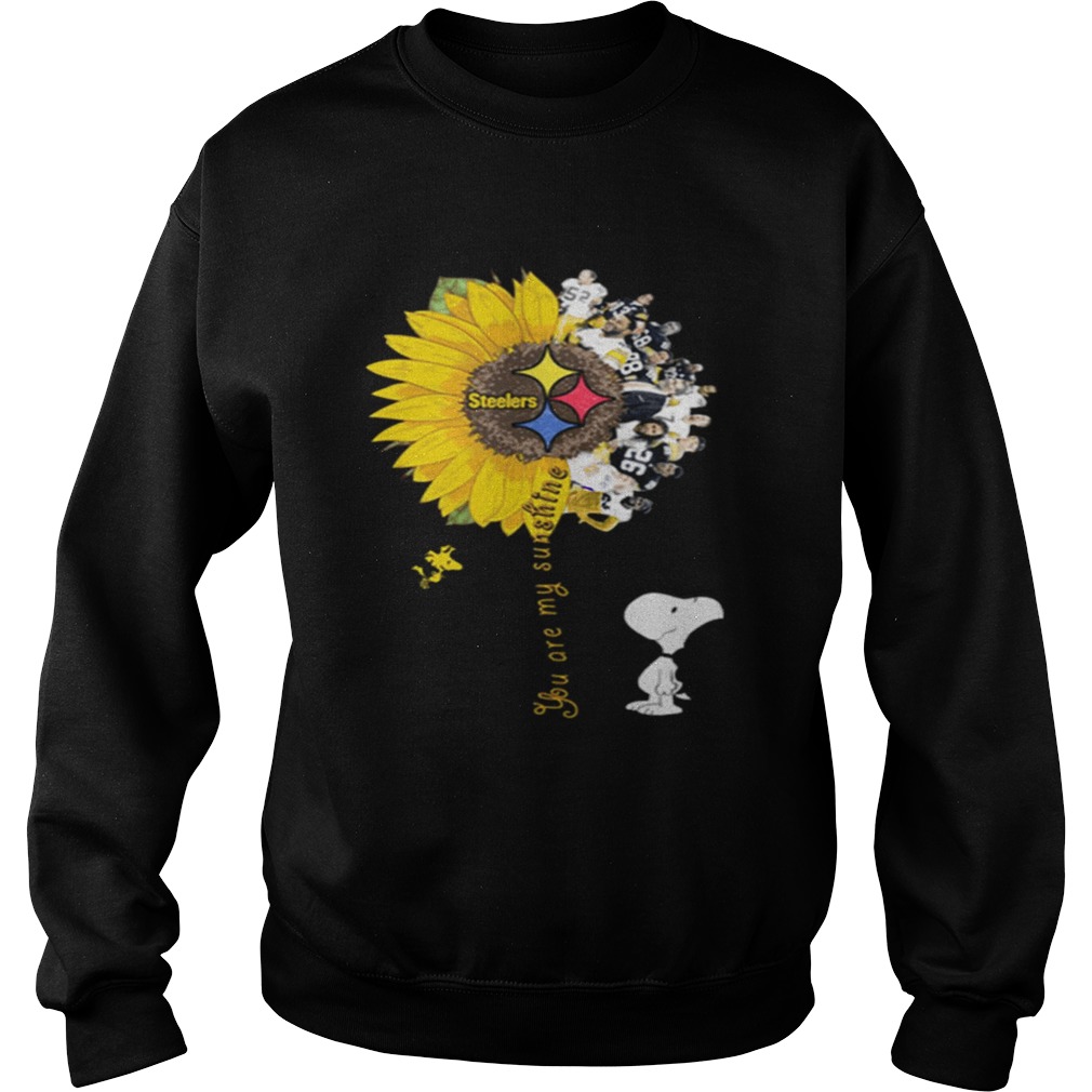 Snoopy Woodstock you are my sunshine Pittsburgh Steelers Sweatshirt